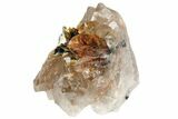 Rutilated Smoky Quartz Crystal Cluster - Brazil #173005-2